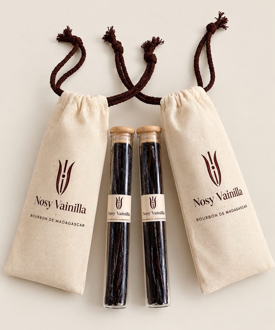 Pack de 2 botes de Vainas de Vainilla Bourbon de Madagascar +18cm - 14 unidades (envío incluido)